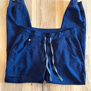 Navy Blue Figs Zamora jogger scrubs